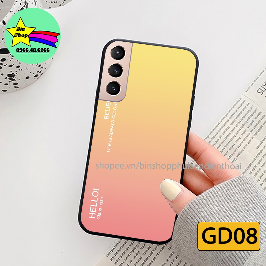 Ốp lưng kính Samsung S21 - Samsung S21 Ultra - Samsung S20 FE in hình đa sắc màu sang trọng.