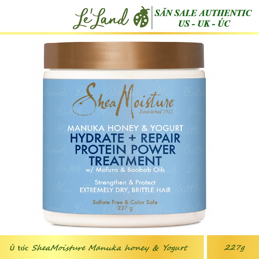 Bill US - Ủ 𝐭𝐨́𝐜 𝐬𝐮̛̃𝐚 𝐜𝐡𝐮𝐚 𝐦𝐚̣̂𝐭 𝐨𝐧𝐠 Shea Moisture Strong Treatment Masque to Hydrate and Repair Hair SheaMoisture