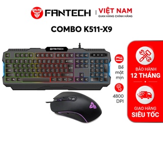 Combo FANTECH Basic Set Bàn Phím Gaming K511 + Chuột X9 + Lót Chuột MP25/MP80/MP292 - CBO K511 X9 MP