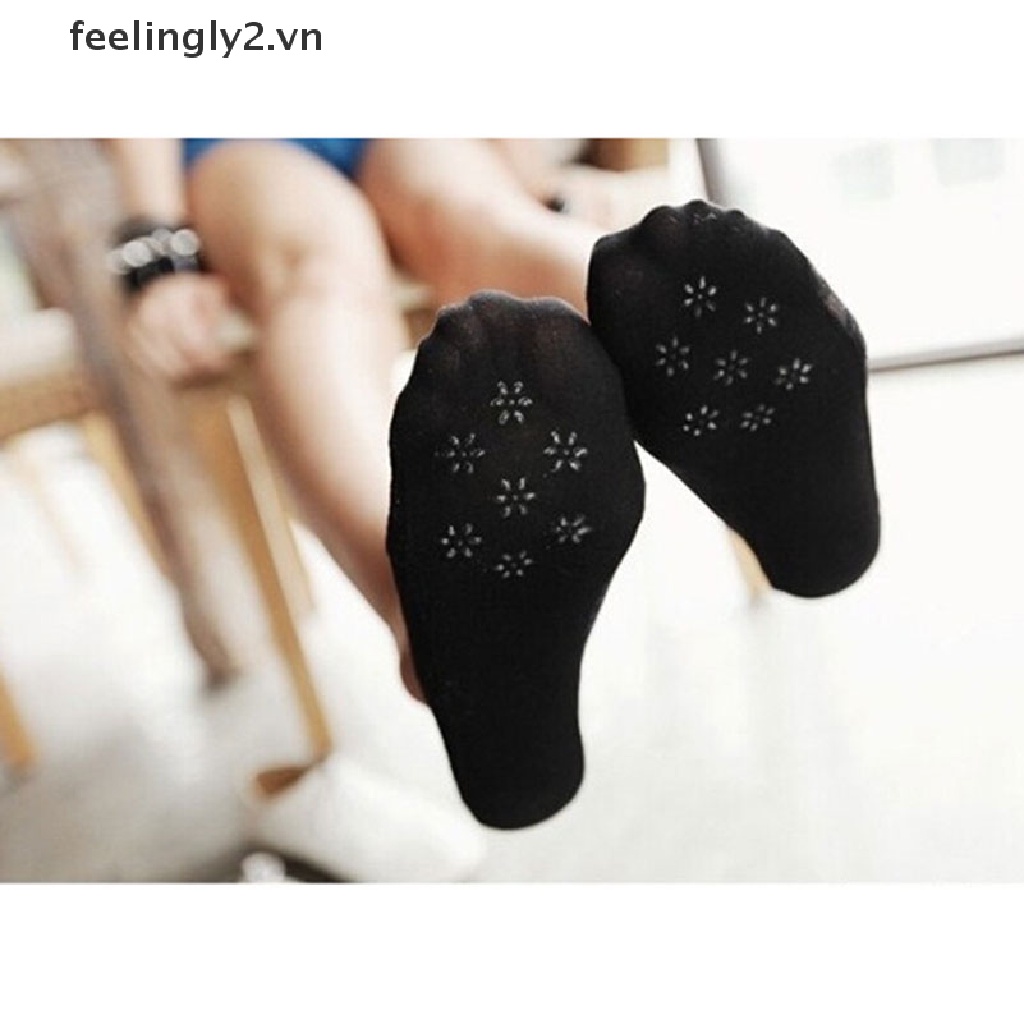 Vớ cotton cổ ngắn phối ren chống trượt thời trang
