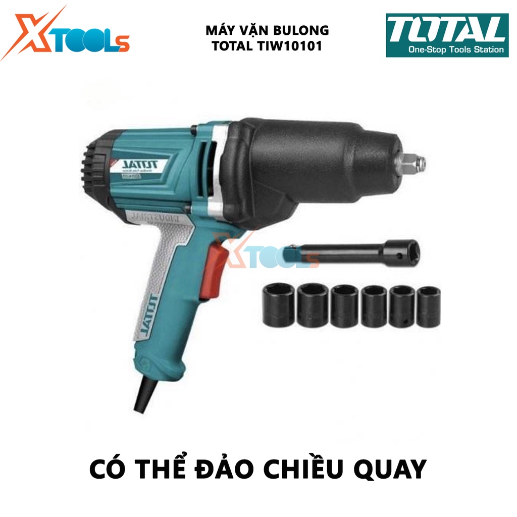 Máy siết bulong 12.5mm (1/2&quot;) 1050w Total TIW10101 công suất 1050w, tốc độ không tải 2300 rpm ; mô men quay 50n/m, điện