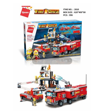 QMAN2810 - BỘ LẮP RÁP LEGO TRỤ SỞ CỨU HỎA