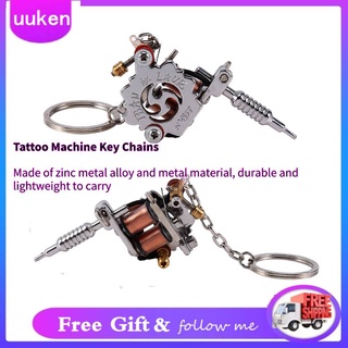 Móc khóa phụ kiện thiết kế hình máy xăm mini chân thực