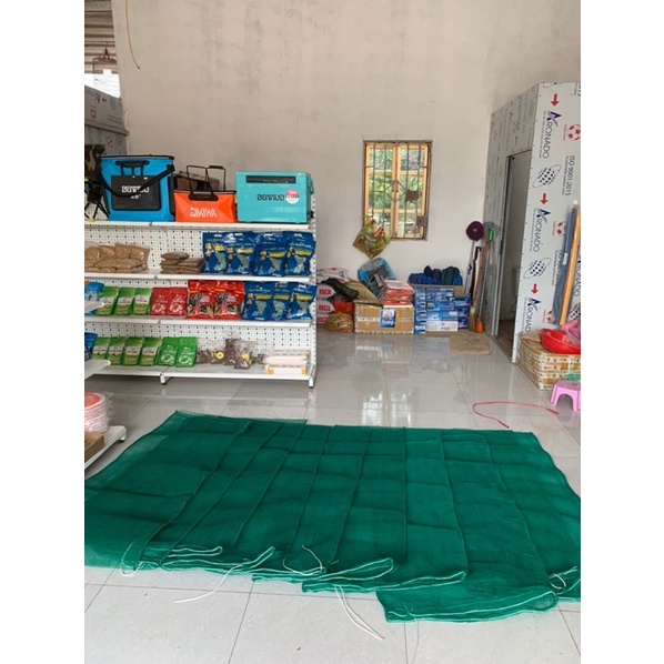 Túi lưới đựng cá làm bằng lưới chã - dài 2m