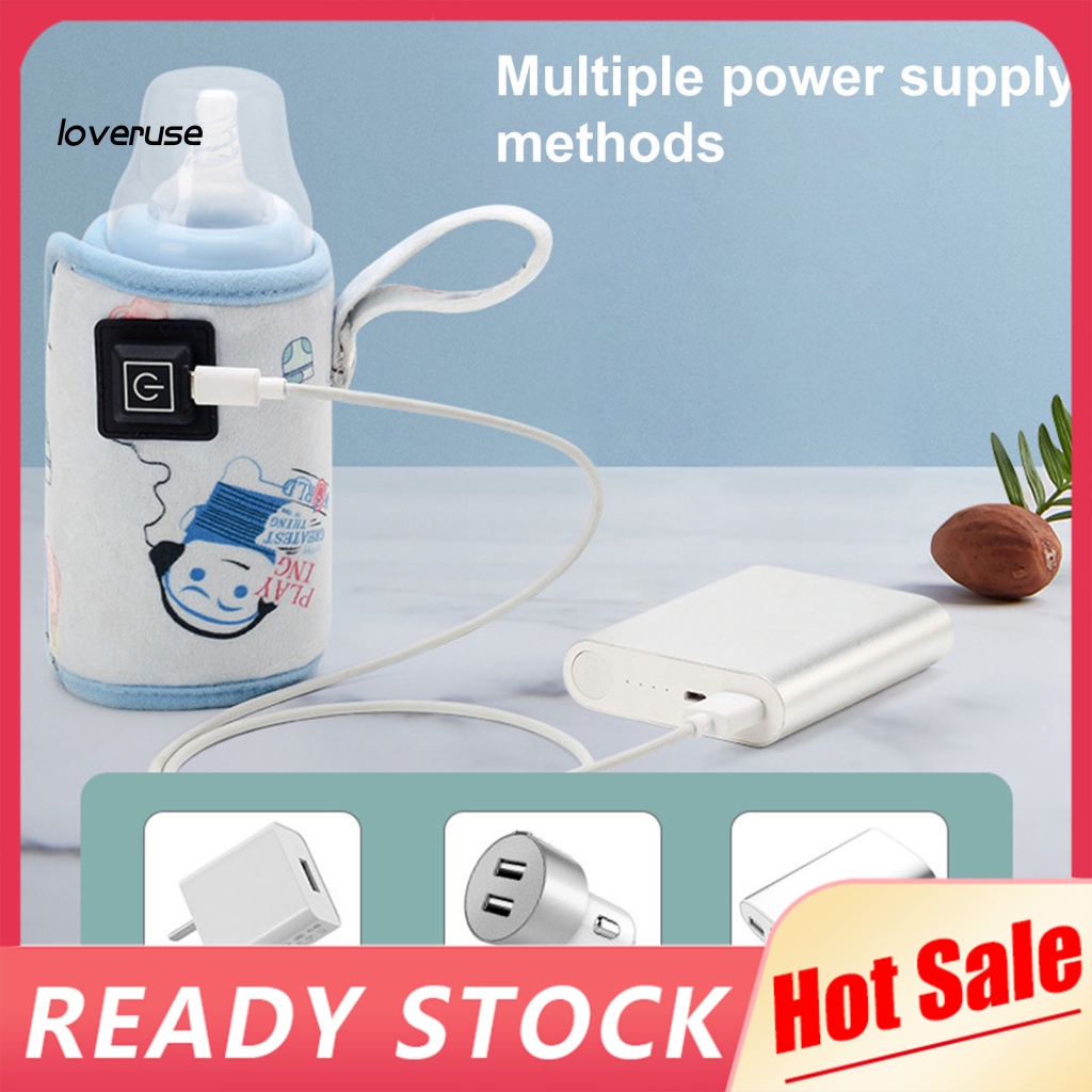 1 Bộ Máy Hâm Nóng Sữa USB Có Tay Cầm Cho Bé