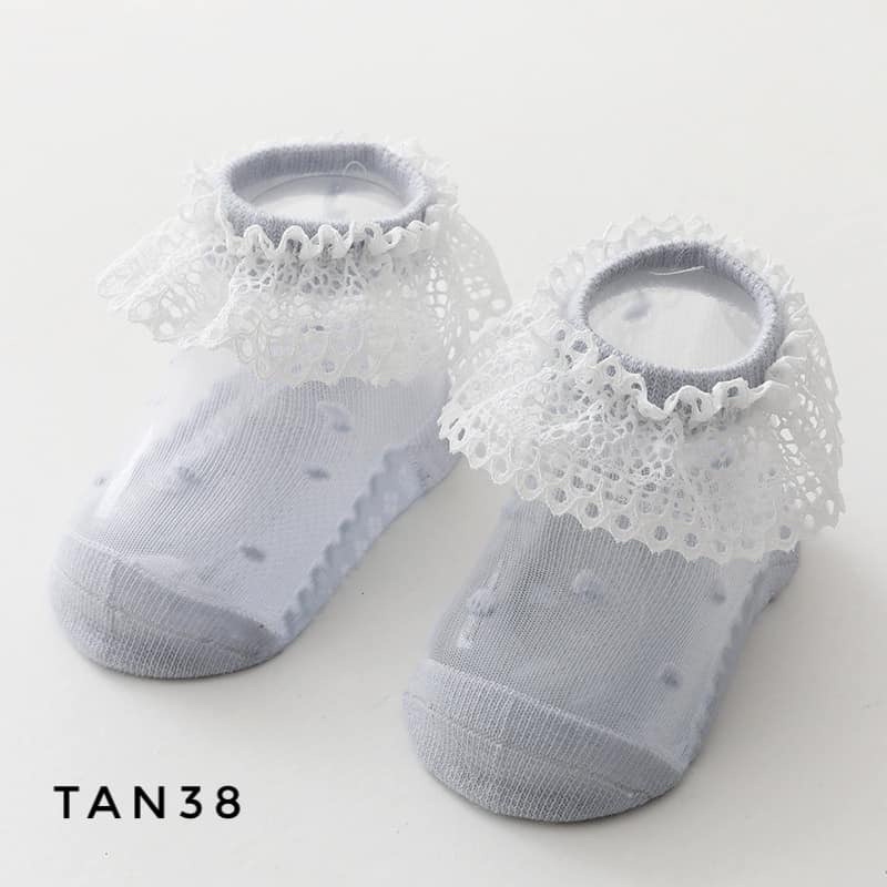 Tất lưới cổ ren cho bé TAN38