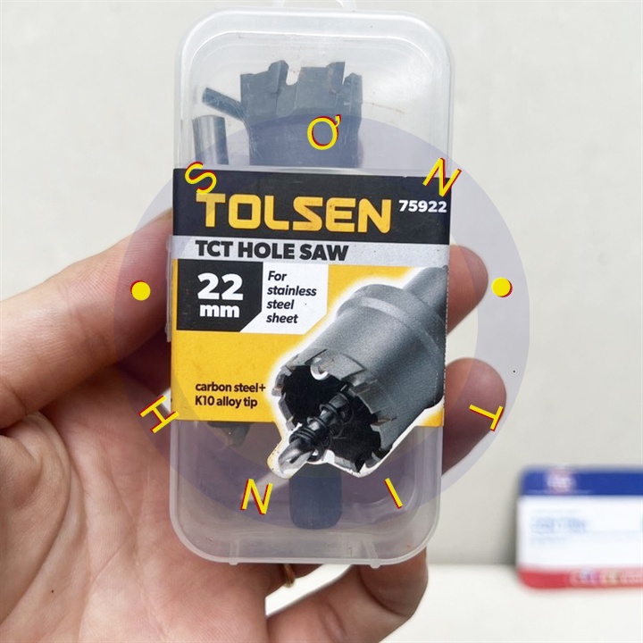 MŨI KHOAN KHOÉT SẮT THÉP, BÊ TÔNG GỖ 22mm TOLSEN 75922