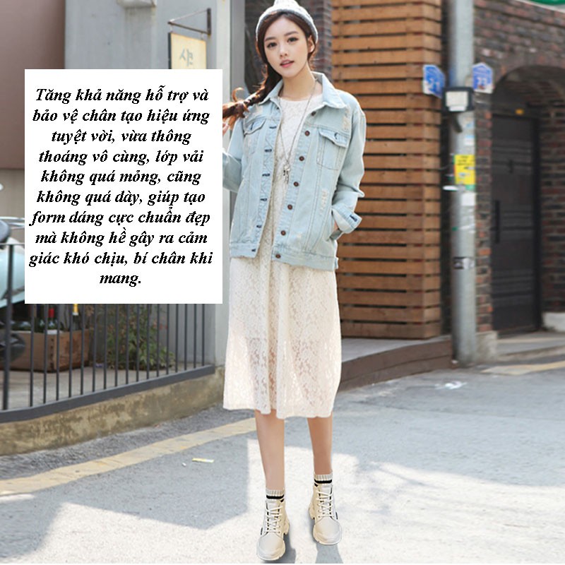 [Mã FASHIONGREEN15 giảm tới 30K đơn 99K] Giày Boot Tất Nữ Cổ Ngắn Thời Trang Anh Quốc GN01 | BigBuy360 - bigbuy360.vn