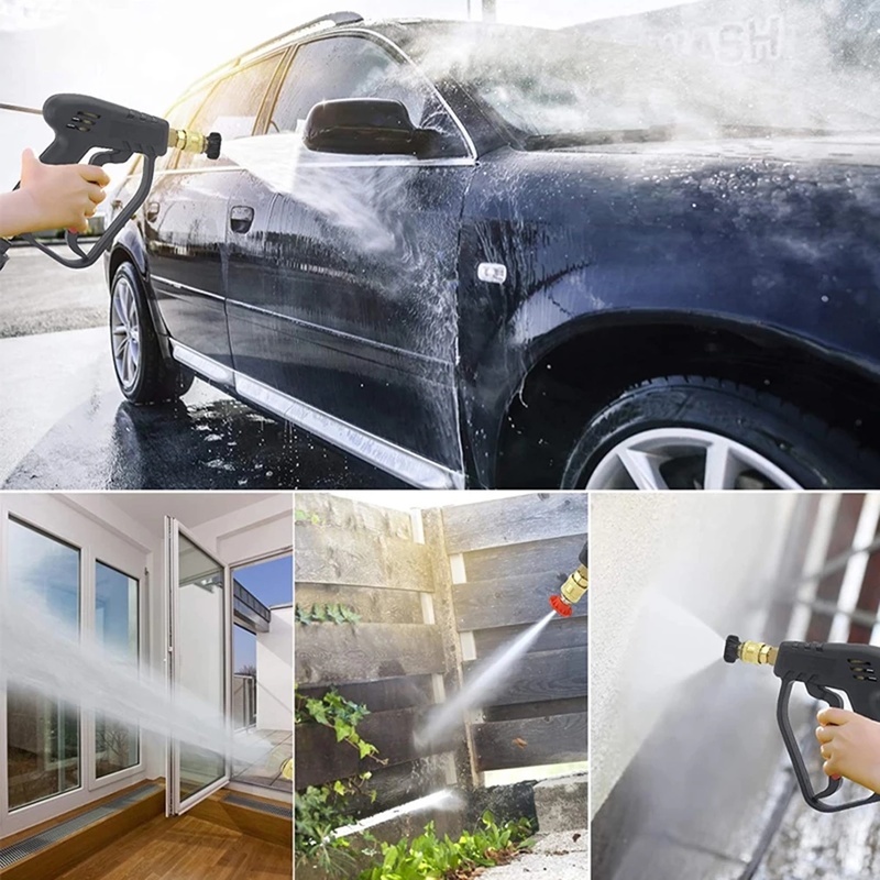 Vòi Phun Nước Áp Suất Cao Bằng Kim Loại Tiện Dụng Cho Xe Hơi