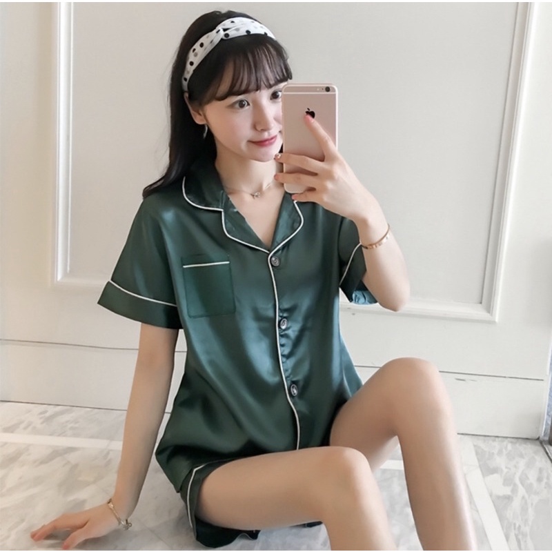 Hàng cao cấp - Bộ ngủ pijama lụa siêu đẹp cho bạn gái