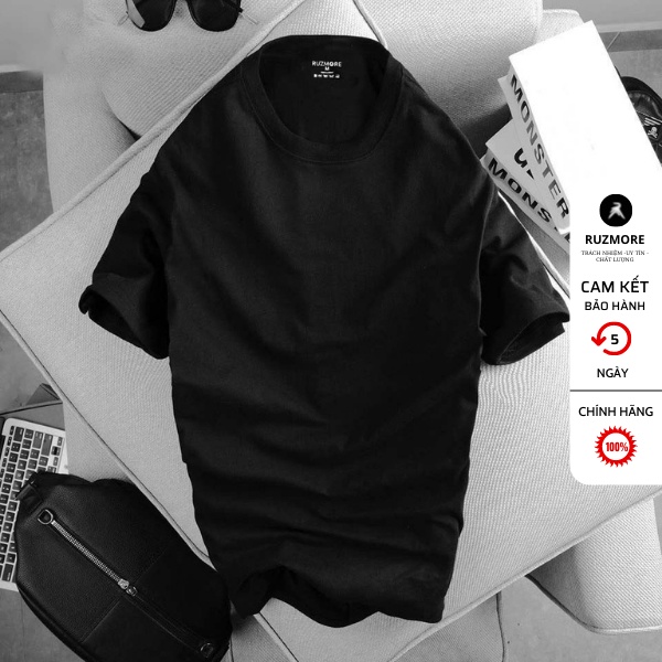 Áo Phông Nam Cổ Tròn Cao Cấp, Áo Thun Nam Cổ Tròn Chất Đẹp Cao Cấp Giá Rẻ Vải Cotton Co giãn A2 | BigBuy360 - bigbuy360.vn