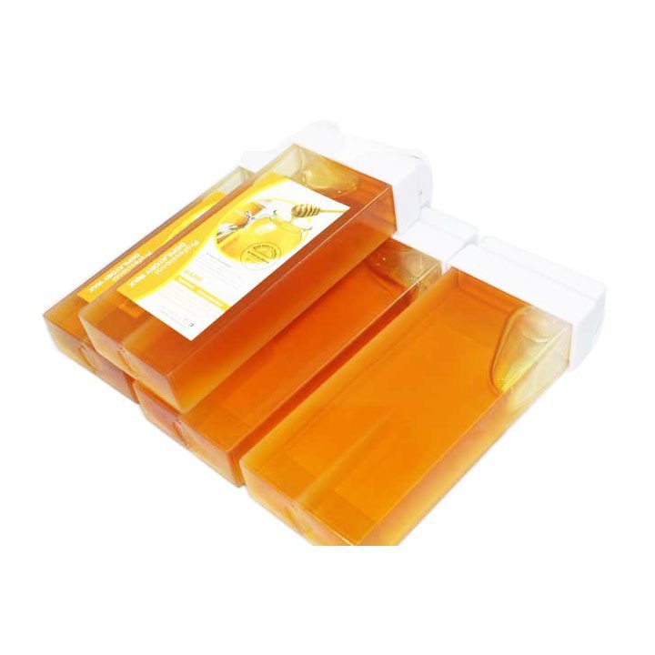 Sáp wax lông nóng mật ong + 100 miếng giấy was