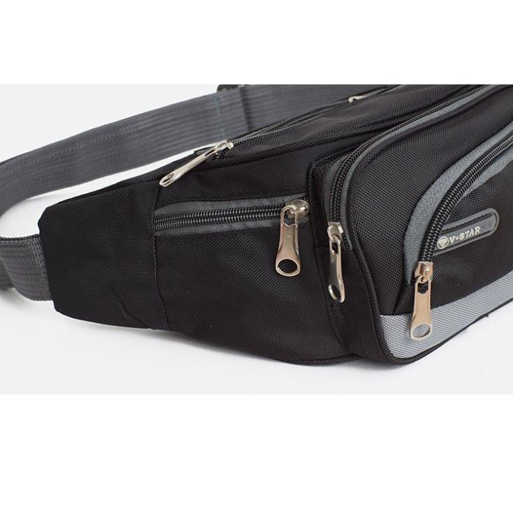 Túi đeo hông , Túi đeo bụng , túi đeo ngang bụng thể thao , túi bao tử chống thấm nước 6 ngăn tiện dụng V-Star | BigBuy360 - bigbuy360.vn