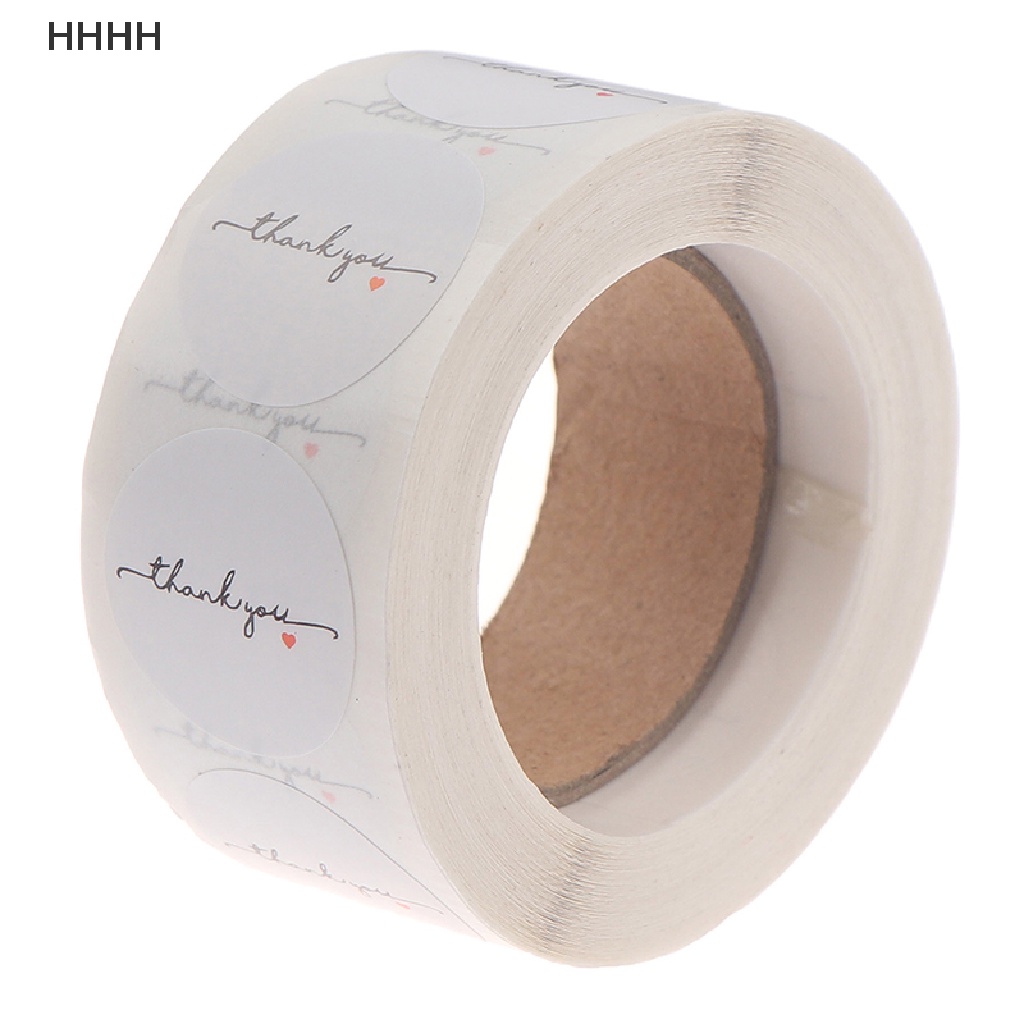 Cuộn 500 Miếng Dán Hình Tròn Màu Trắng Kích Thước 1 inch Dùng Để Trang Trí