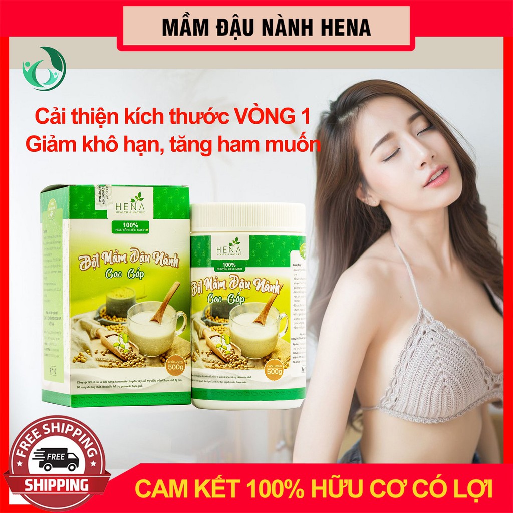 [Thương Hiệu Uy Tín] Mầm Đậu Nành HENA 500g, Kích Thích V1, Cân Bằng Nội Tiết Tố Nữ , Ngũ Cốc Giảm Cân, Ngũ Cốc Tăng Cân | BigBuy360 - bigbuy360.vn