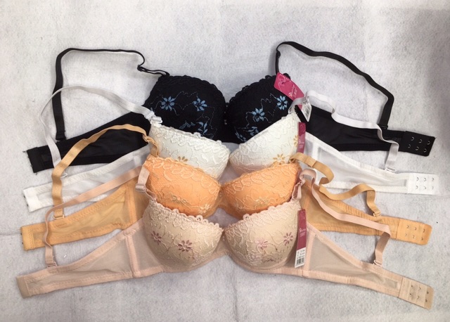 Áo ngực (8340) mút dày ren hoa văn nổi