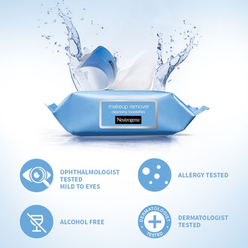 Khăn giấy tẩy trang Neutrogena Makeup Remover Ultrasoft Cleansing Towelettes - 25 tờ