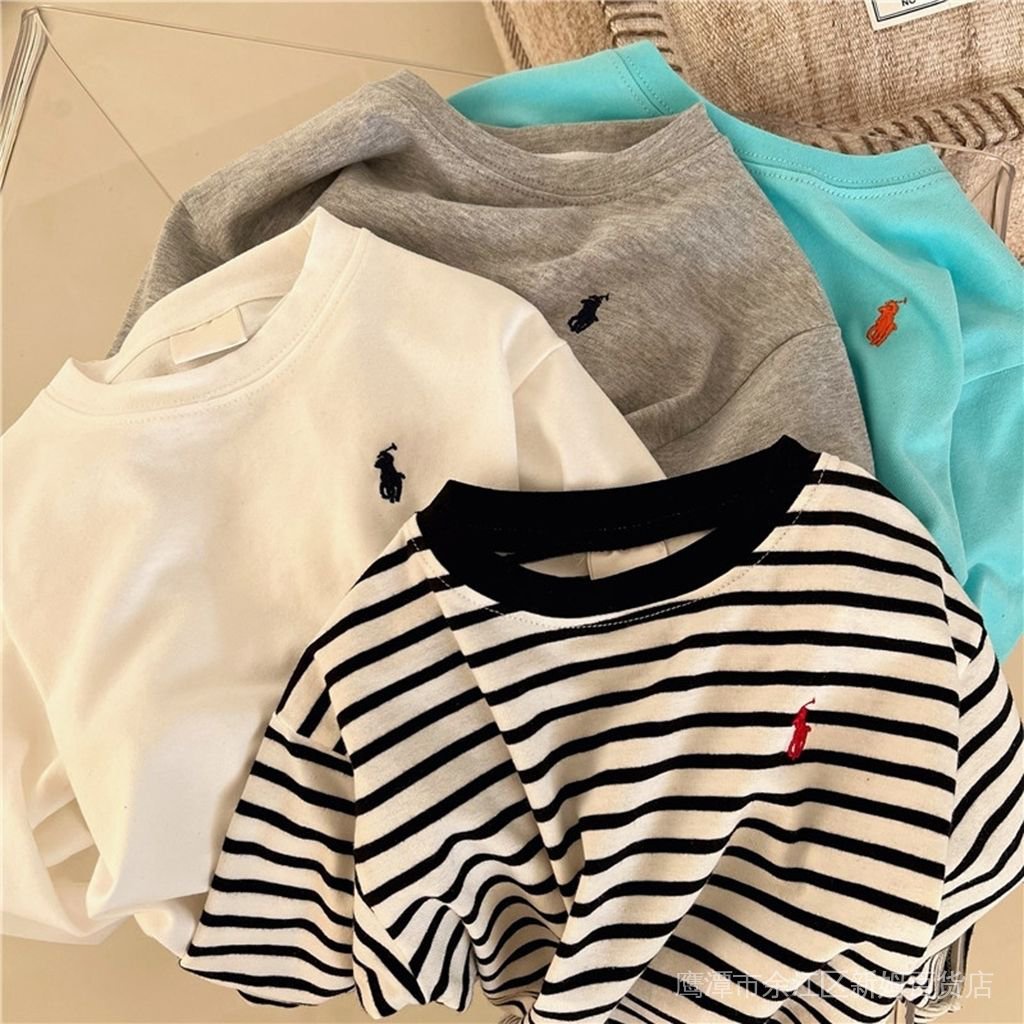 Áo Thun Tay Dài Kẻ Sọc Chất Liệu Cotton Thời Trang Mùa Xuân Hàn Quốc Mới Cho Bé 2022