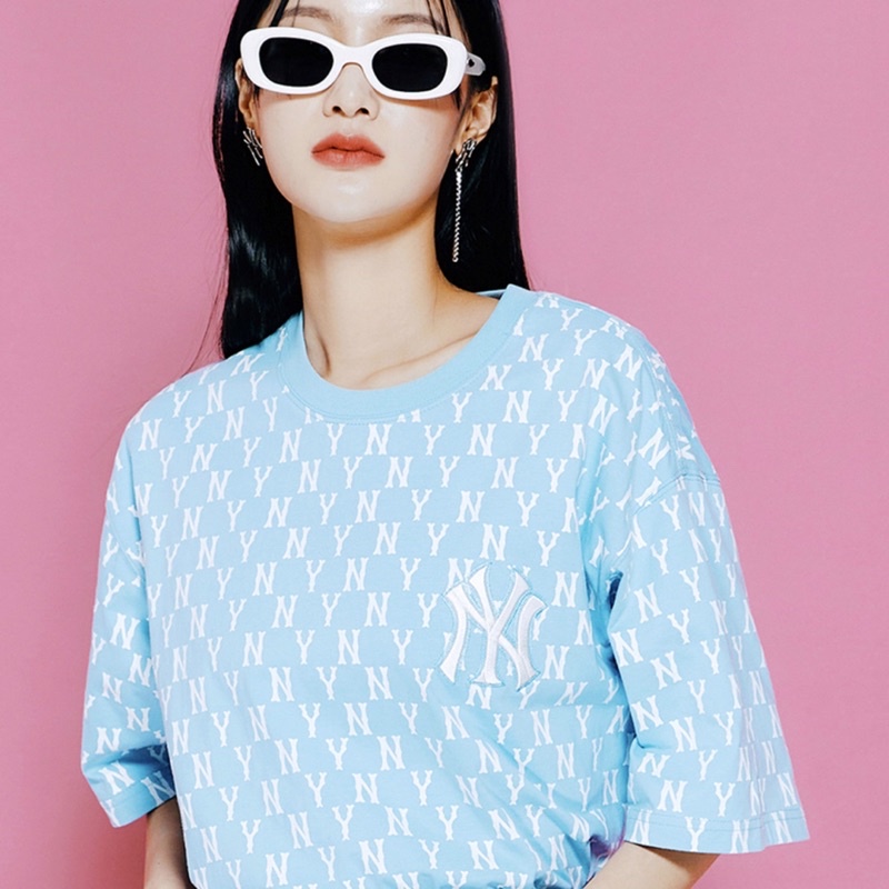 Áo Thun MLB Monogram Xanh Baby Siêu Dễ thương