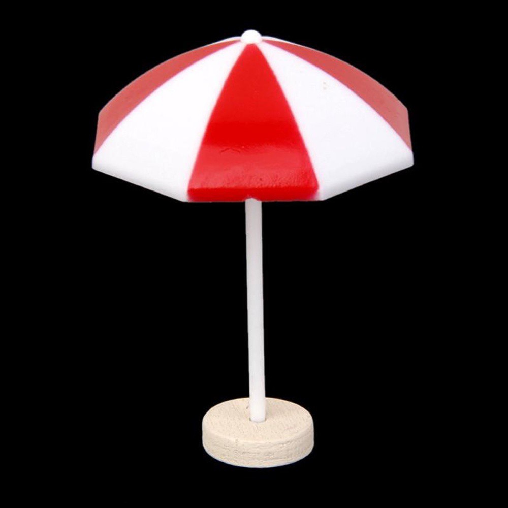 Mô hình cây dù che nắng mini 3 màu xinh xắn trang trí nhà búp bê DIY