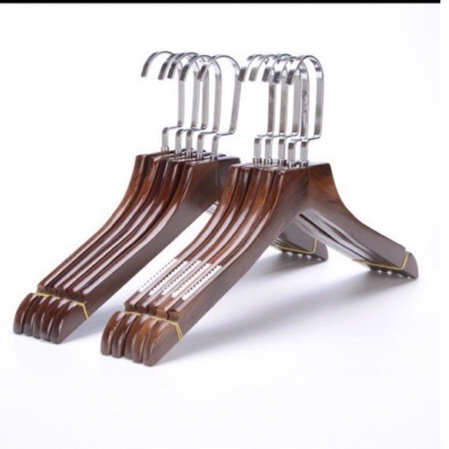 Móc gỗ gụ có đệm - Móc áo gỗ