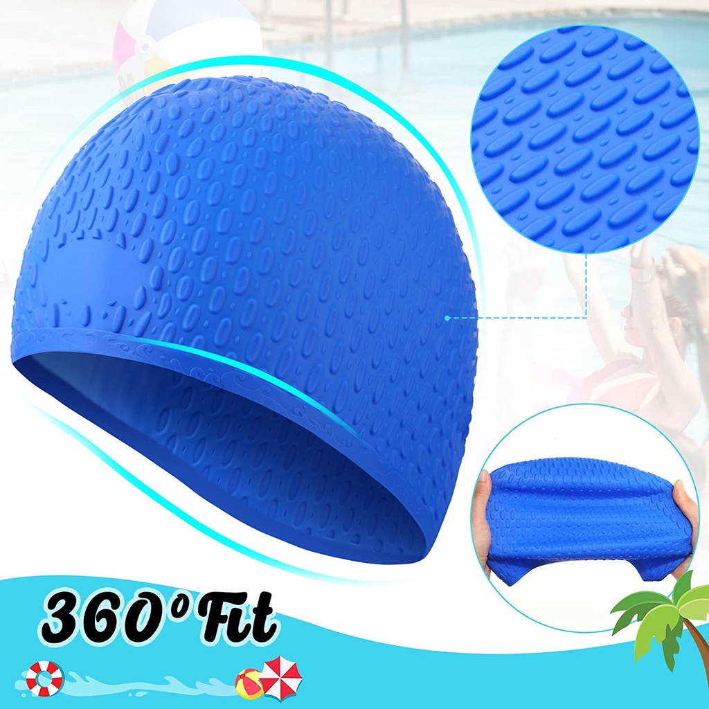 Mũ Bơi Silicone Co Giãn Thoải Mái Chống Thấm Nước Dành Cho Người Lớn
