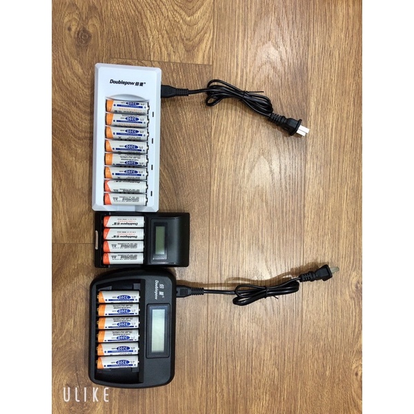 Combo 10 bộ sạc 4 pin Doublepow 3200mAh