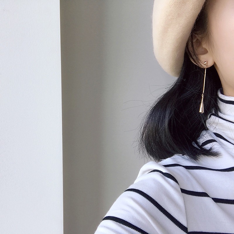Khuyên Tai Dài Thiết Kế Đơn Giản Phong Cách Hàn Quốc A183
