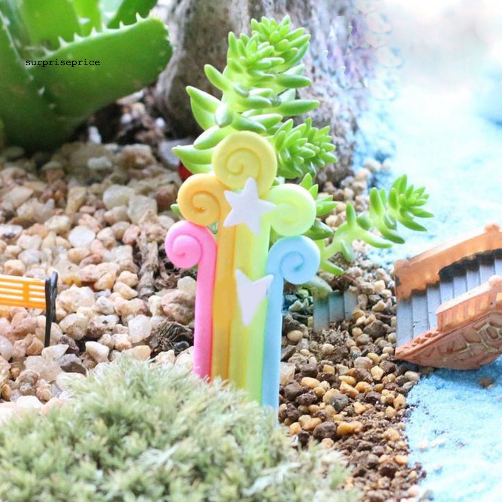 Mô hình cầu vồng dùng trang trí tiểu cảnh DIY