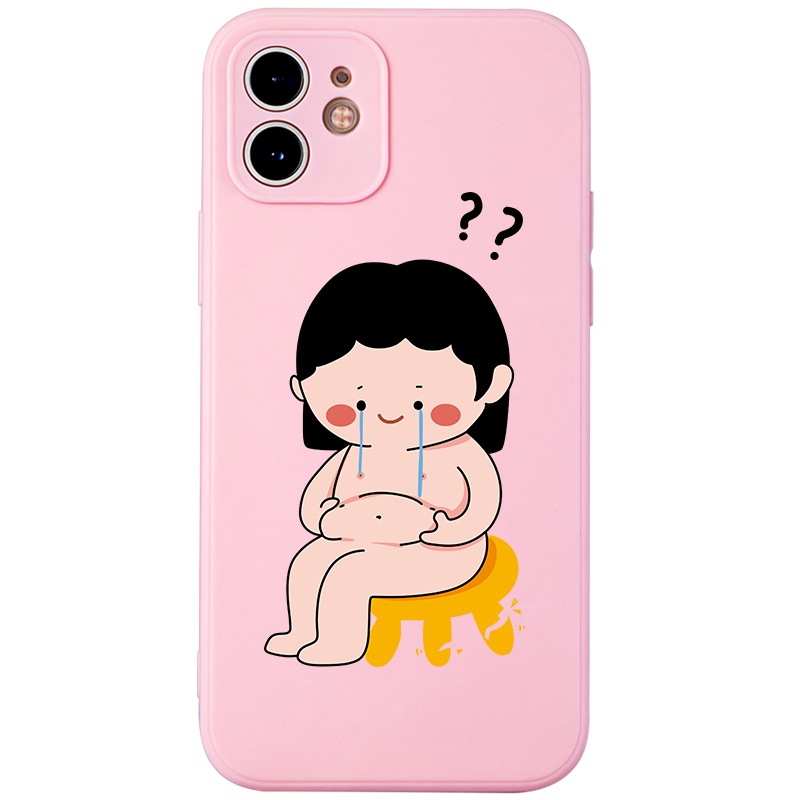 Ốp lưng GUMAN chống bẩn ngộ nghĩnh dễ thương đẹp cho iPhone 14 13 12 11 PRO MAX SE 2020 X XR XS ip 8 7 6 6S Plus kute W104