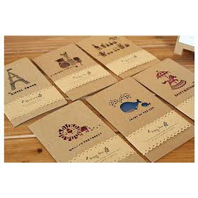 [ GIÁ CỰC SỐC ] [ GIÁ HỦY DIỆT ] 100 tờ giấy bìa cứng Kraft nâu hàng đẹp, làm scrapbook, album, thiệp ( Định lượng: 250g