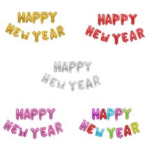 BÓNG NHÔM HAPPY NEW YEAR bộ 12   chữ !!!