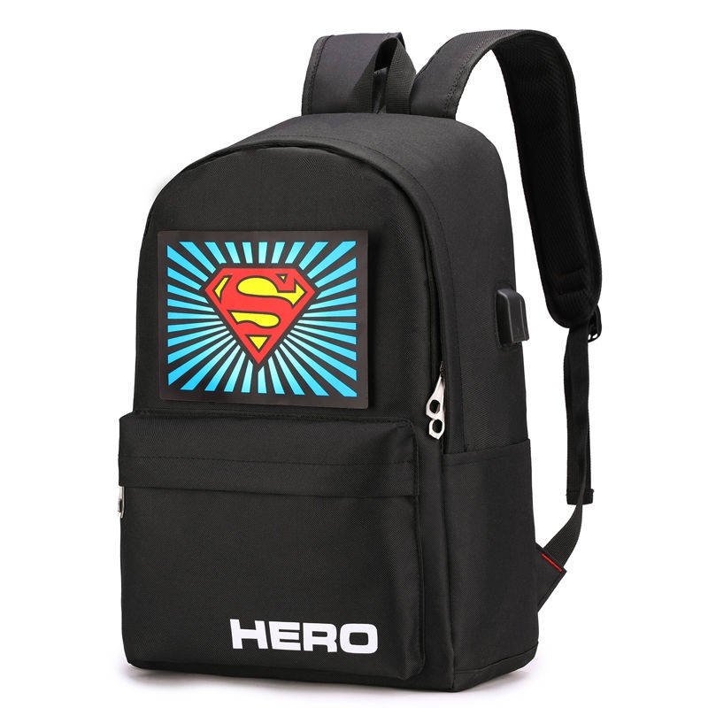 Ba Lô Học Sinh。Ba Lô Dạ Quang。 Ba Lô Đi Học Có Đèn LED Điều Khiển Âm Thanh Màn Hình LED Cho Nam Và Nữ