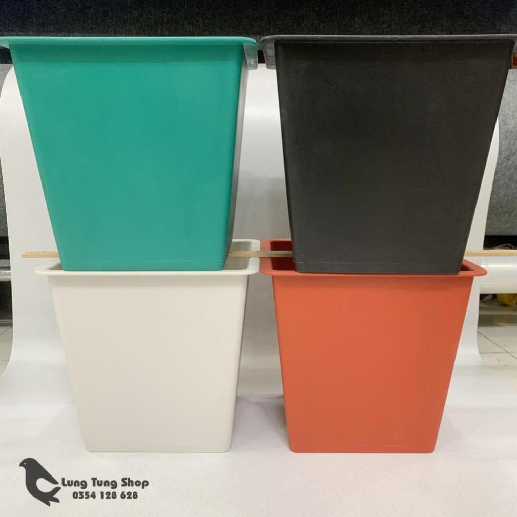 Chậu vuông nhiều màu - trồng cây nuôi cá
