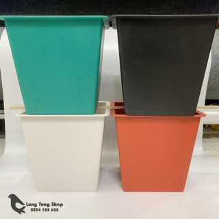 Chậu vuông nhiều màu - trồng cây nuôi cá