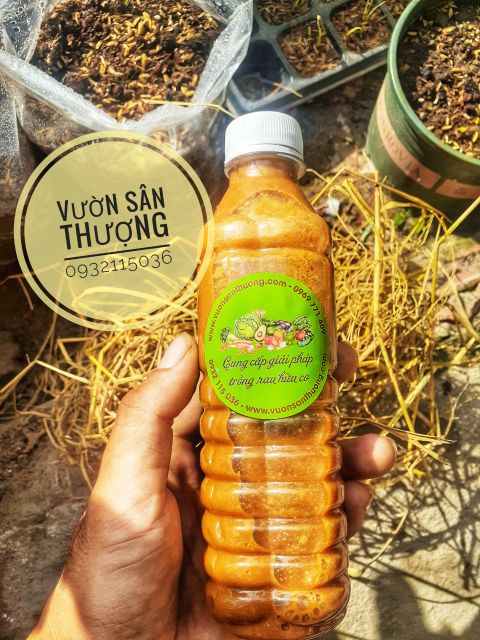 [Nhà ủ ] phân bánh dầu hữu cơ chai gần 350ml