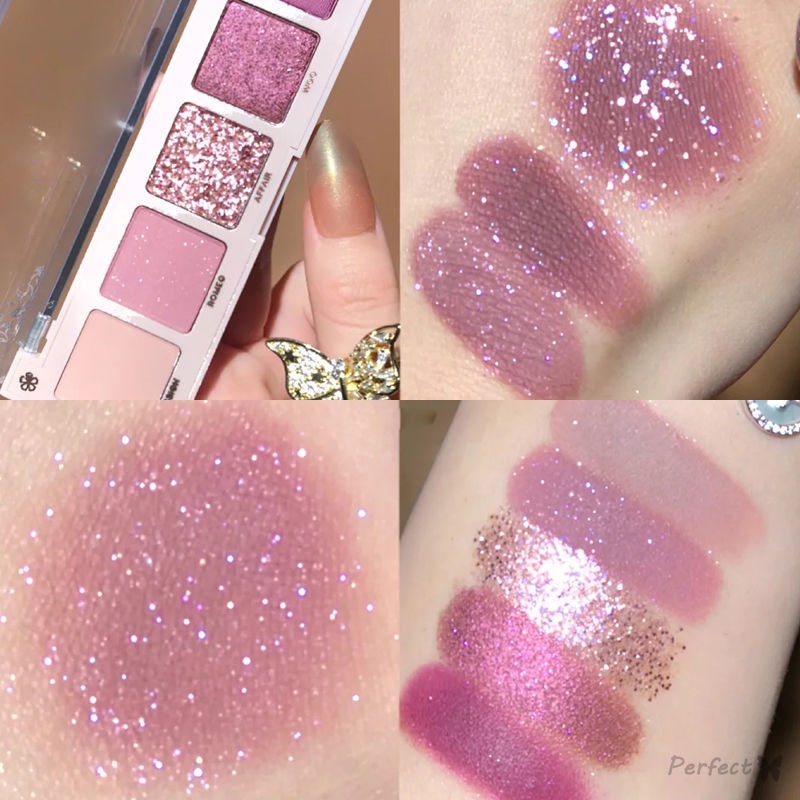 Bảng Phấn Mắt Trang Điểm Năm Màu Sắc Tông Màu Đất/Hồng Thương Hiệu Taro