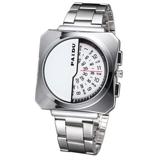 Đồng hồ nam Paidu 002 dây inox (Trắng)