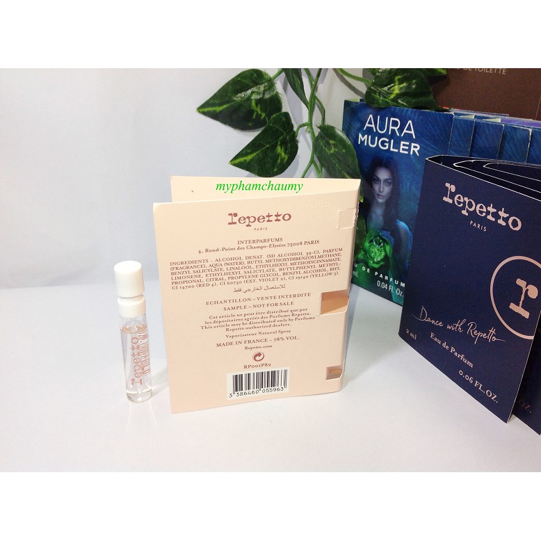 Mẫu thử Nước Hoa Vial Nữ Repetto EDT  2ml