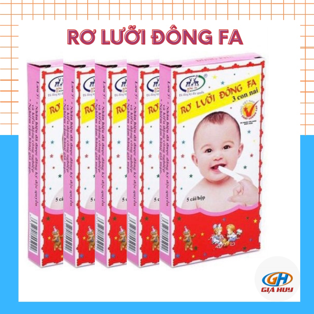 (10 Hộp = 50 Cái) Rơ lưỡi Đông FA  cho bé hộp 5 cái