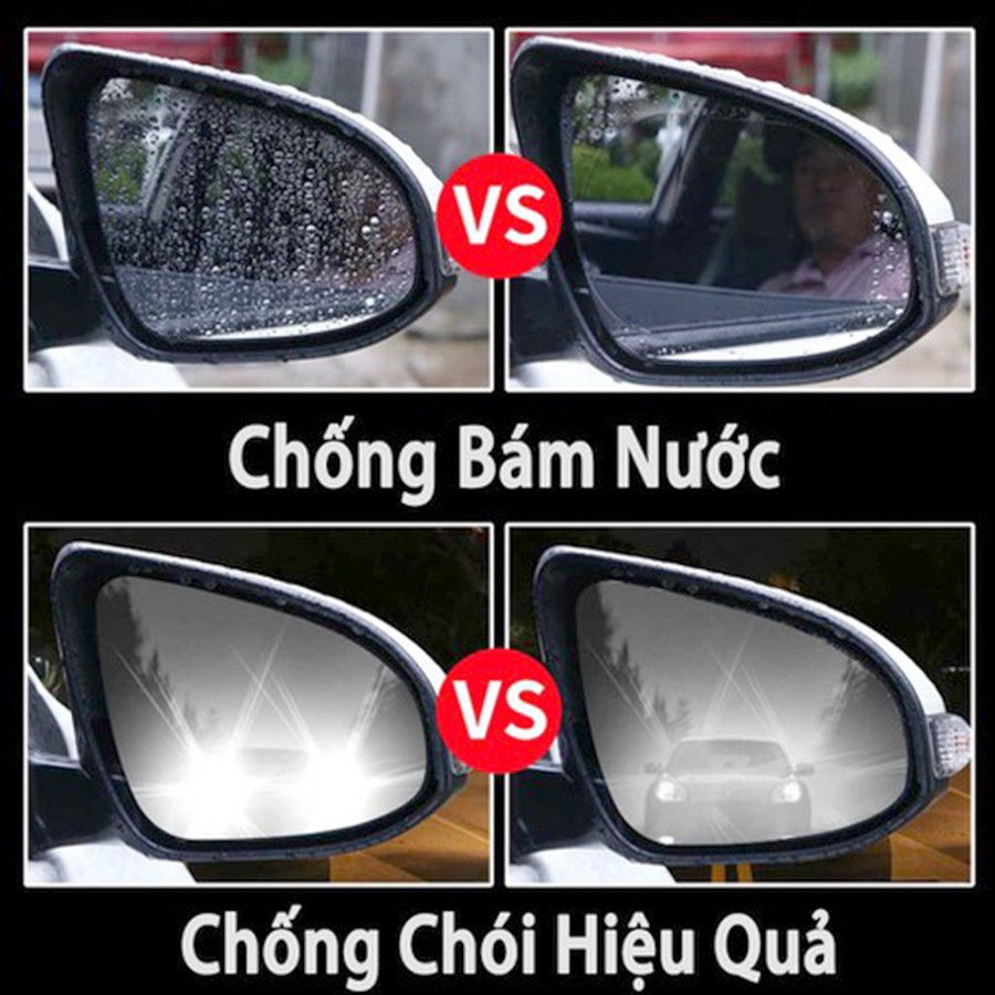 Miếng dán nano chống bám nước cho gương ô tô