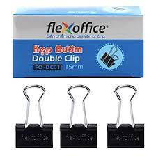 Kẹp bướm đen Flexoffice 15mm