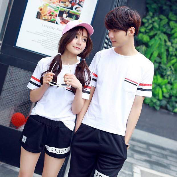 Áo Đôi Phối Túi