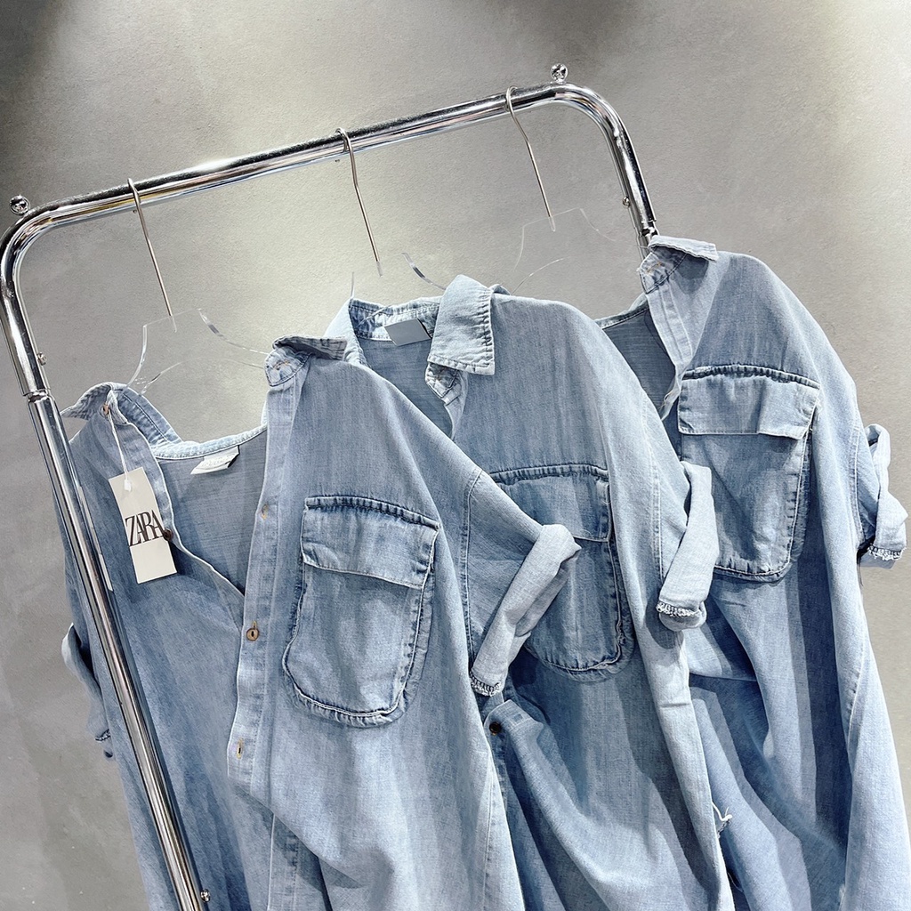 Áo Sơ Mi Nữ Bò Hàng Loại 1 - 2 size SM