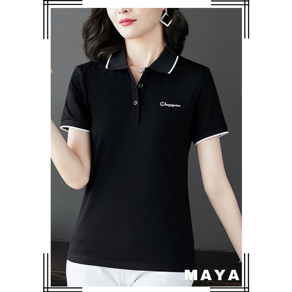 Áo Thun nữ MAYA áo cotton Nữ Kiểu, đủ màu đủ size, thiết kế bassic AT06