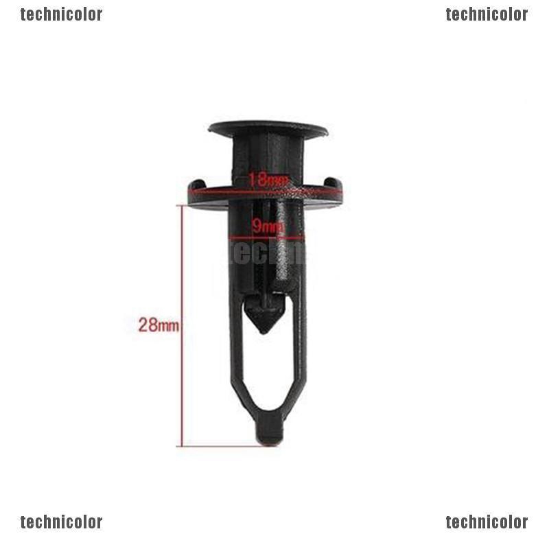 FENDER Set 100 Đinh Tán Nhựa 9mm Chuyên Dụng Cho Xe Hơi Toyota