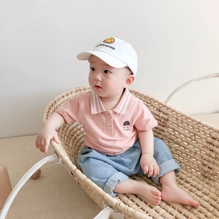 Áo Phông Có Cổ Chất Thun Lạnh Cho Bé (Size 6- 18kg)