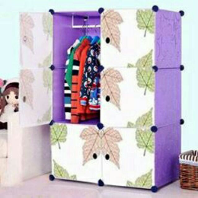 Tủ nhựa ghép 6 ô nhiều mẫu.