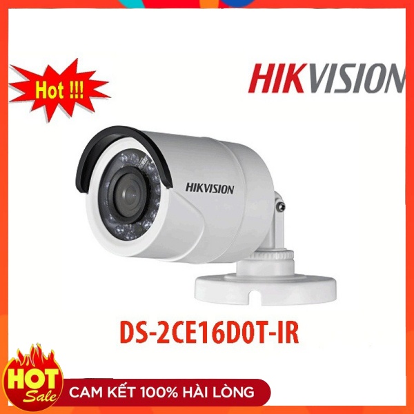 Hikvision DS-2CE16D0T-IR ,  HD-TVI hồng ngoại 2.0 Megapixel chính hãng bảo hành 2 năm