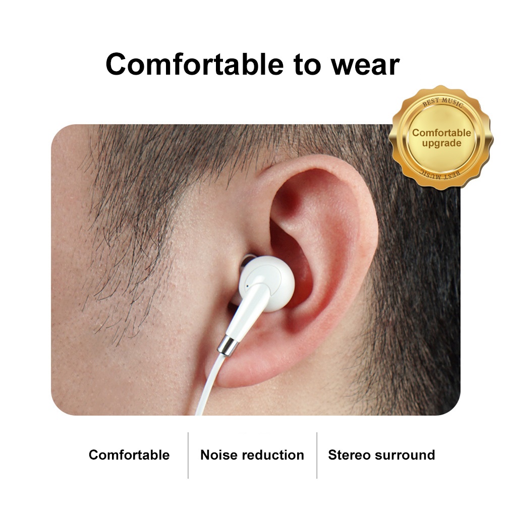 Tai Nghe Nhét Tai Ms Jack 3.5mm Bass Trầm Có Micro Tiện Dụng | BigBuy360 - bigbuy360.vn